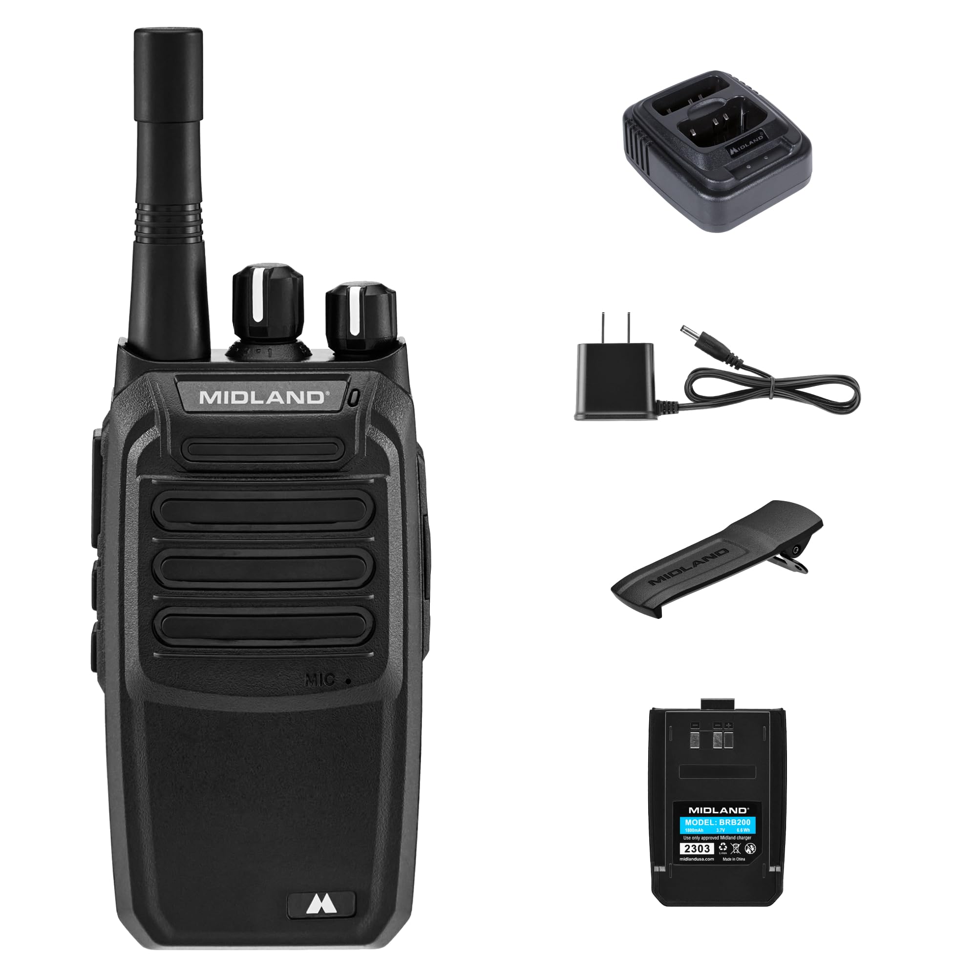 Amazon.com: Midland – BizTalk BR200 Business Radio – 2W Industrial